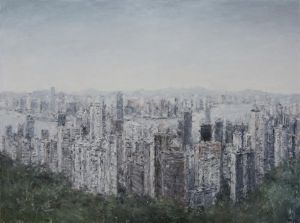 Contemporary Artwork by Wang Xiaoshuang - Lost in The City