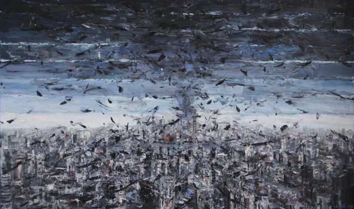 Wang Xiaoshuang's Contemporary Oil Painting - Urban Language