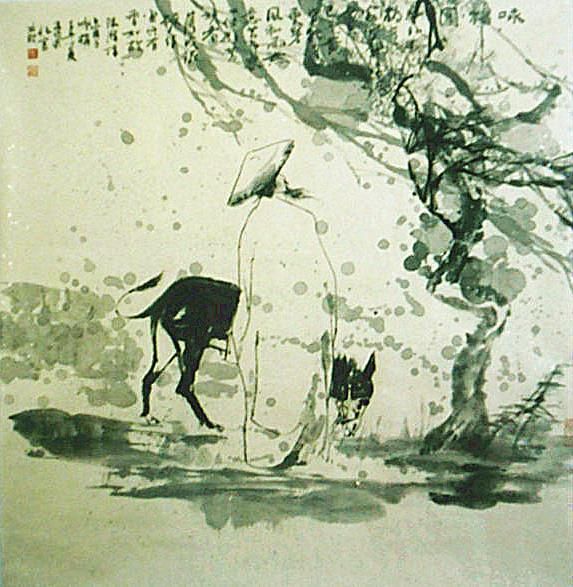 Wang Zhaofu's Contemporary Chinese Painting - Song of Plum