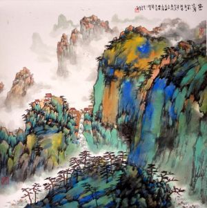 Contemporary Artwork by Wang Zuojun - Landscape