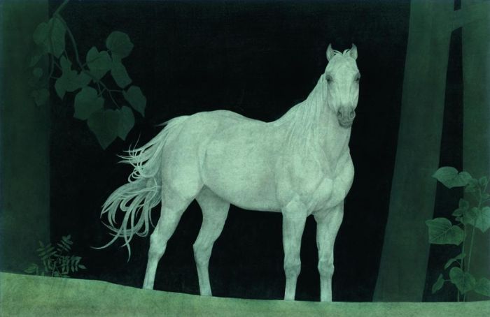 Wei Wei's Contemporary Chinese Painting - Horse Traditional Chinese Painting Fine Brushwork 3