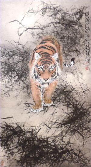 Contemporary Artwork by Weng Zhenru - Tiger
