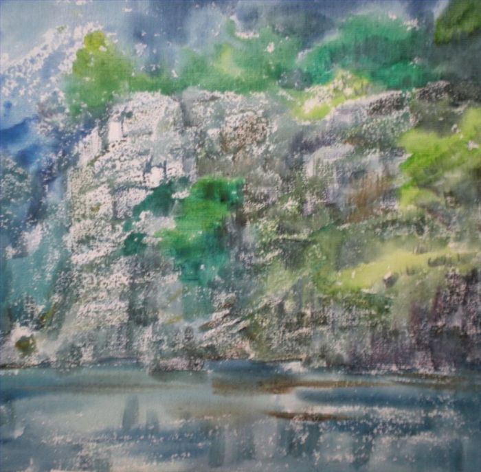 Wu Jianping's Contemporary Various Paintings - Rocky Mountains