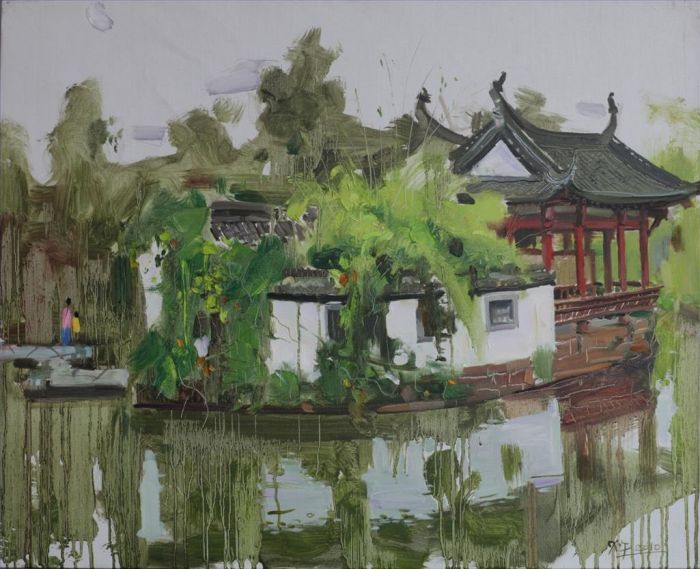 Wu Xiaojiang's Contemporary Chinese Painting - Freehand Brushwork Southern Anhui Tangmo Garden