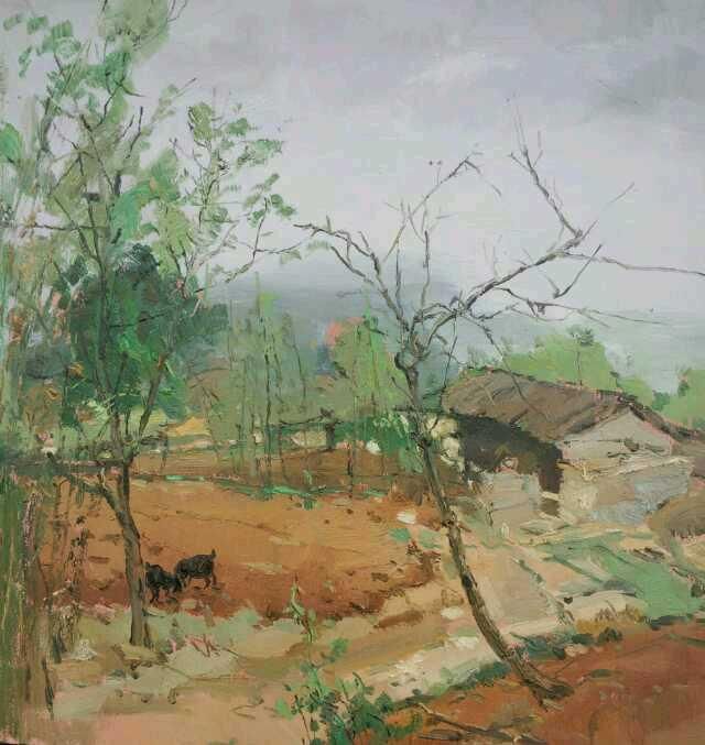 Wu Zhimeng's Contemporary Oil Painting - Scenery