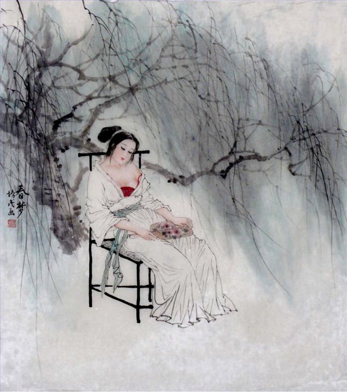 Xia Peimin's Contemporary Chinese Painting - Spring Dream