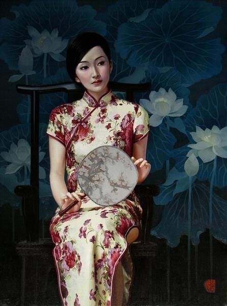 Xie Huifan's Contemporary Oil Painting - Han Xiang 1