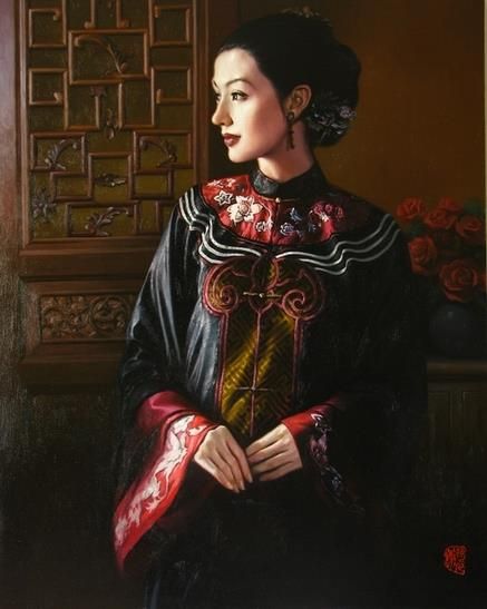 Xie Huifan's Contemporary Oil Painting - Beauty 1