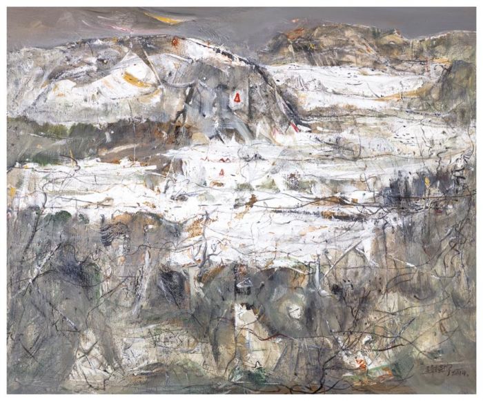 Xie Ke’an's Contemporary Oil Painting - Heavy Snow