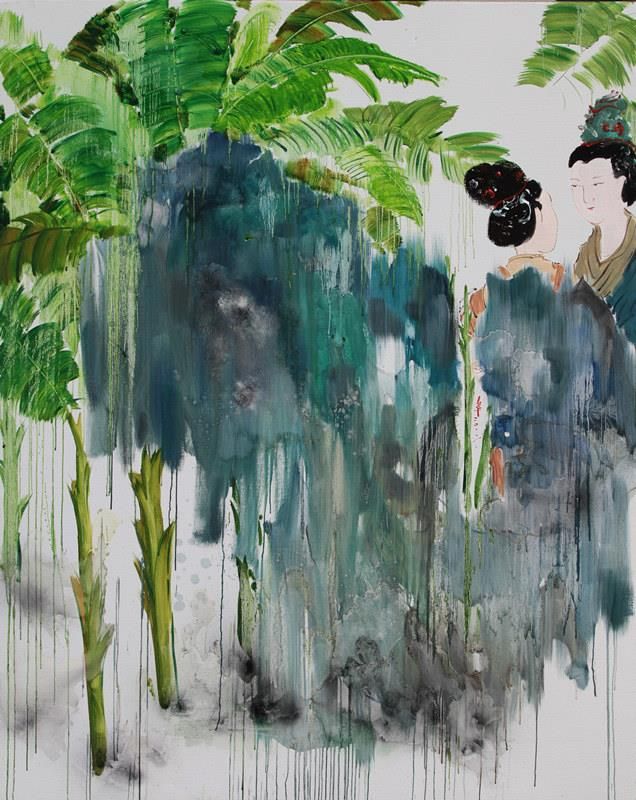 Xie Lantao's Contemporary Oil Painting - Quiet Garden