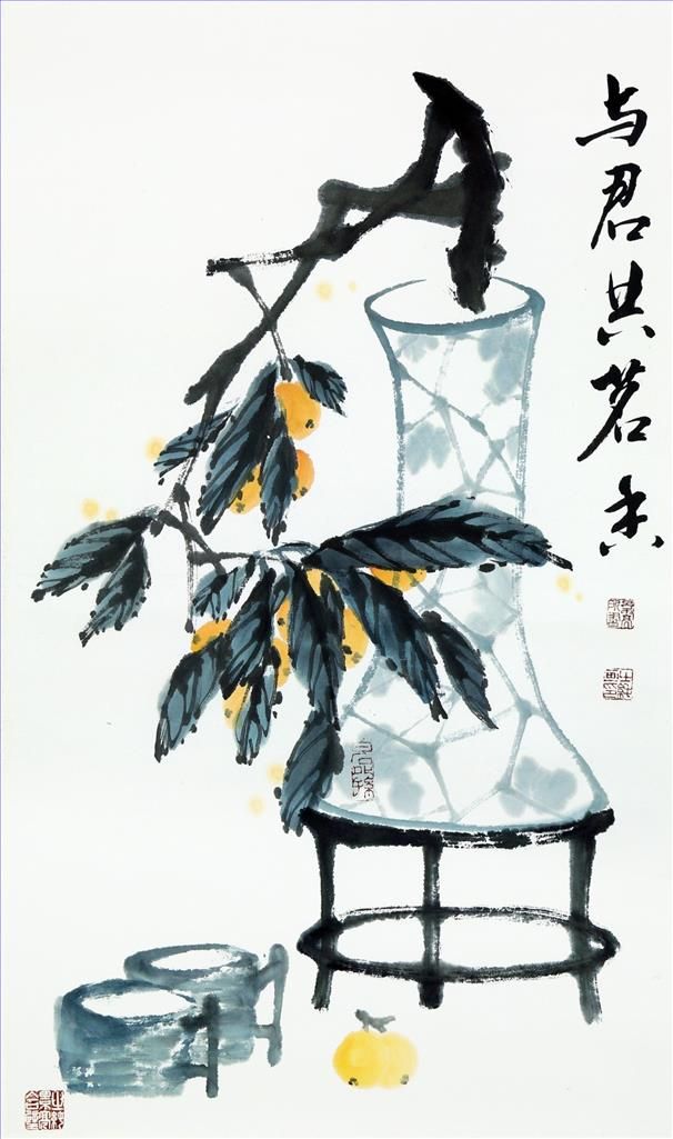 Xiong Zhichun's Contemporary Chinese Painting - Painting of Flowers and Birds in Traditional Chinese Style