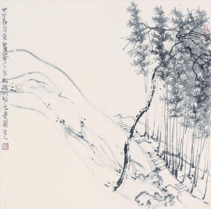 Xu Gang's Contemporary Chinese Painting - Yongfu Temple