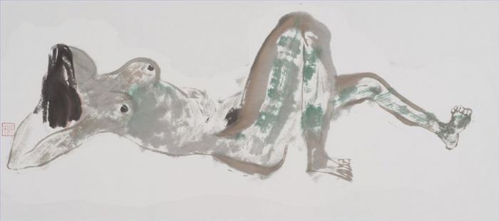 Xu Guoliang's Contemporary Chinese Painting - Nude 2