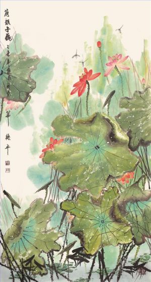 Contemporary Artwork by Xu Ping - Autumn Lotus