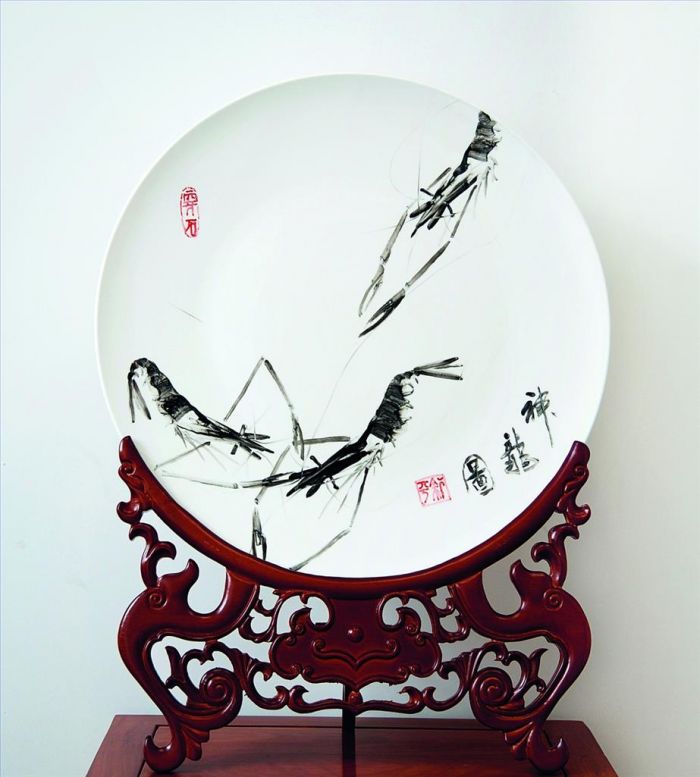 Xu Ping's Contemporary Various Paintings - Shrimp