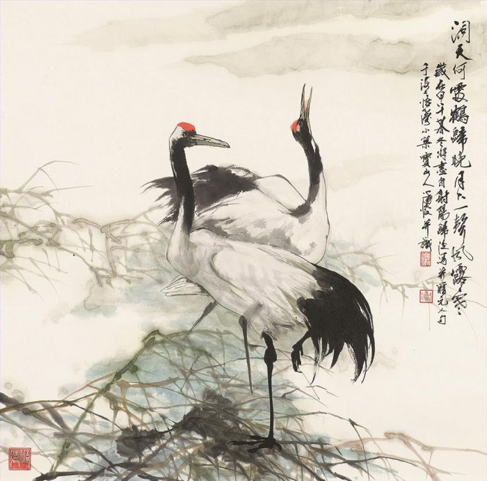 Xu Zhiwen's Contemporary Chinese Painting - Painting of Flowers and Birds in Traditional Chinese Style