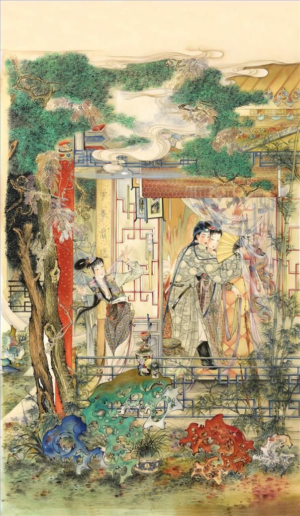 Xu Zisong's Contemporary Chinese Painting - Romance of The Western Chamber