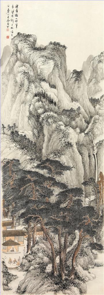 Xu Zisong's Contemporary Chinese Painting - Among The Mountains