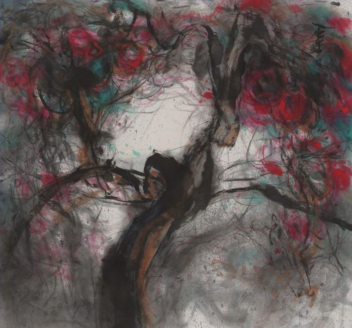 Xuan Yongsheng's Contemporary Chinese Painting - Peach