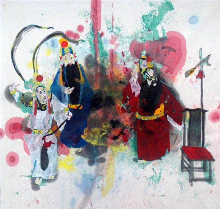Yan Haohao's Contemporary Chinese Painting - Opera