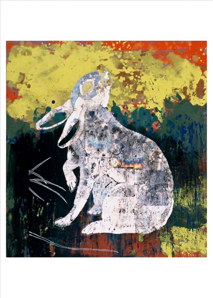 Yan Haohao's Contemporary Various Paintings - The Jade Hare