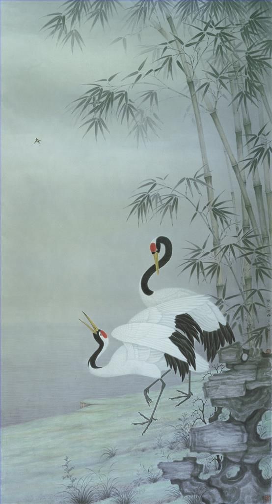 Yang Liqi's Contemporary Chinese Painting - Lucky Crane