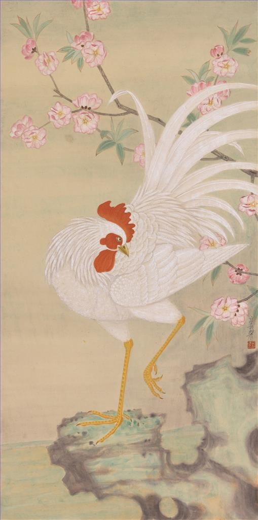 Yang Liqi's Contemporary Chinese Painting - Rooster
