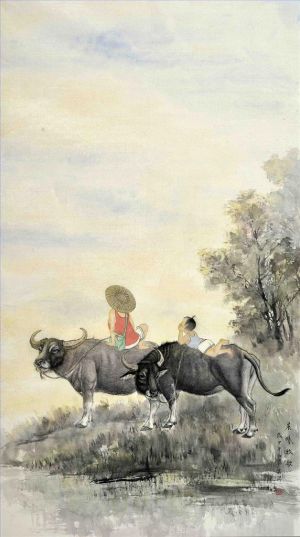 Contemporary Chinese Painting - Pastoral Song in The Morning