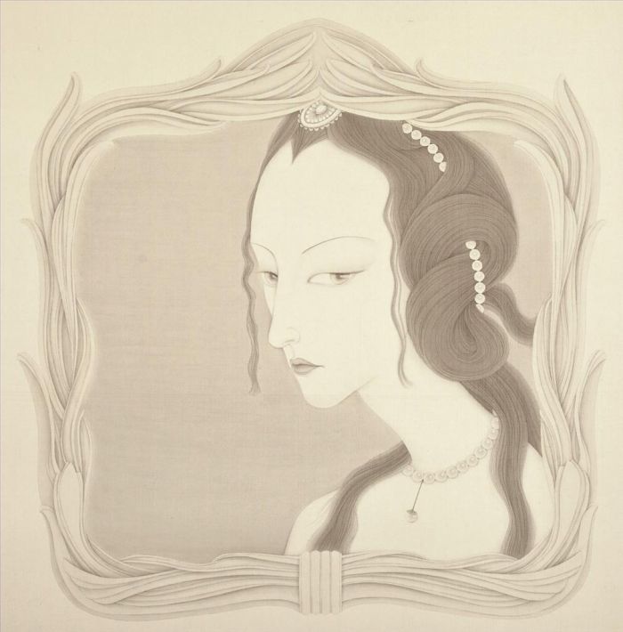 Yang Zhenzhen's Contemporary Chinese Painting - Image in The Mirror 