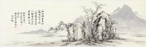 Contemporary Artwork by Yao Yuan - Imitation of Zhao Mengfu'S Landscape