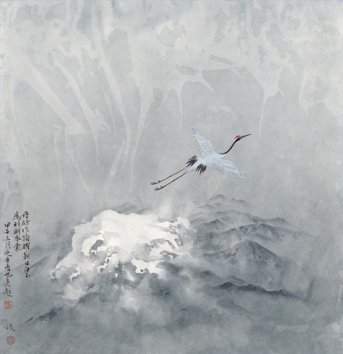 Yao Yuan's Contemporary Chinese Painting - To The Heaven