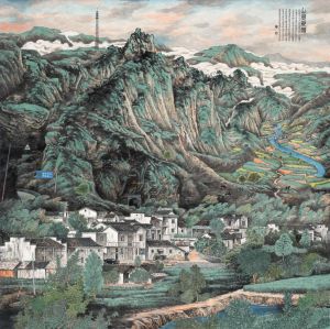 Contemporary Artwork by Ye Nong - New Look of The Mountain Village