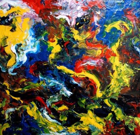 Ye Nong's Contemporary Oil Painting - Abstract