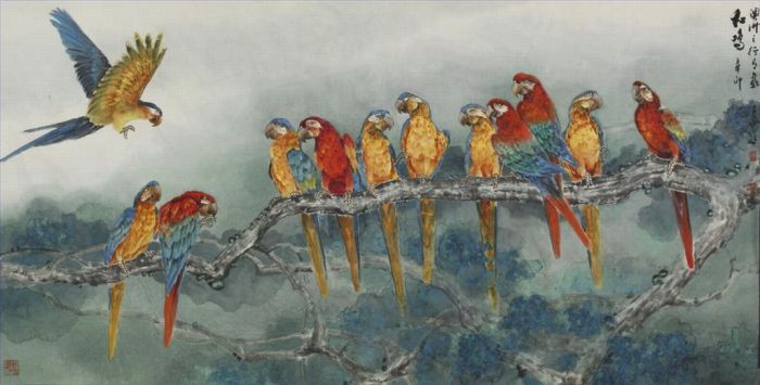 Ye Quan's Contemporary Chinese Painting - Morning Songs