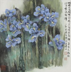 Contemporary Chinese Painting - Purple Butterfly