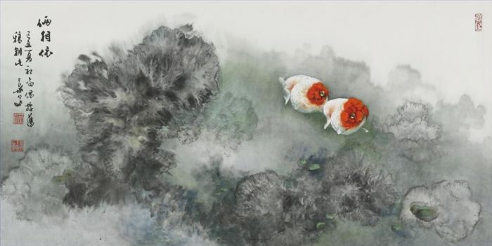 Ye Quan's Contemporary Chinese Painting - Together