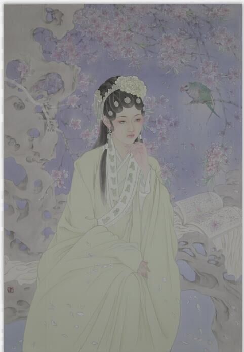 Yu Donghua's Contemporary Chinese Painting - Lin Daiyu