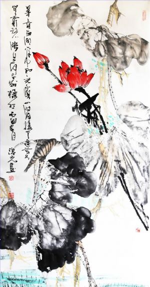 Contemporary Artwork by Yu Haoguang - Summer Lotus
