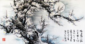 Contemporary Artwork by Yu Haoguang - Wintersweet The Emissary of Spring