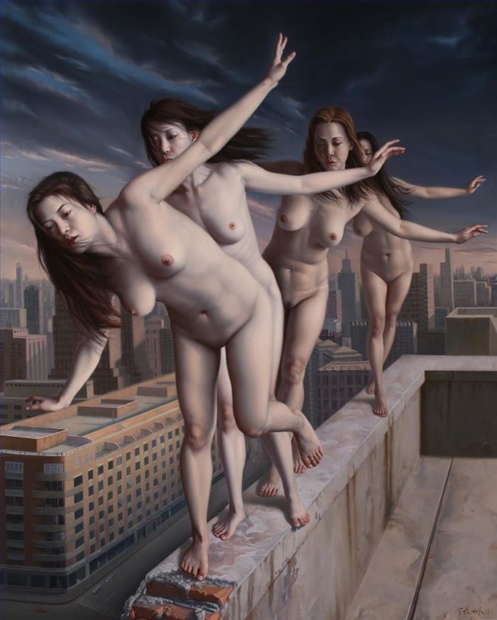 Yu Jiebin's Contemporary Oil Painting - Realm