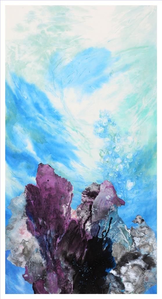 Yu Lanying's Contemporary Chinese Painting - Colorful Seabed 2