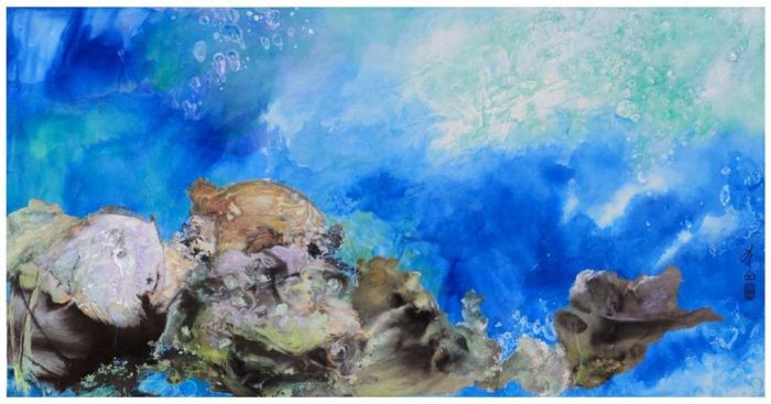 Yu Lanying's Contemporary Chinese Painting - Colorful Seabed