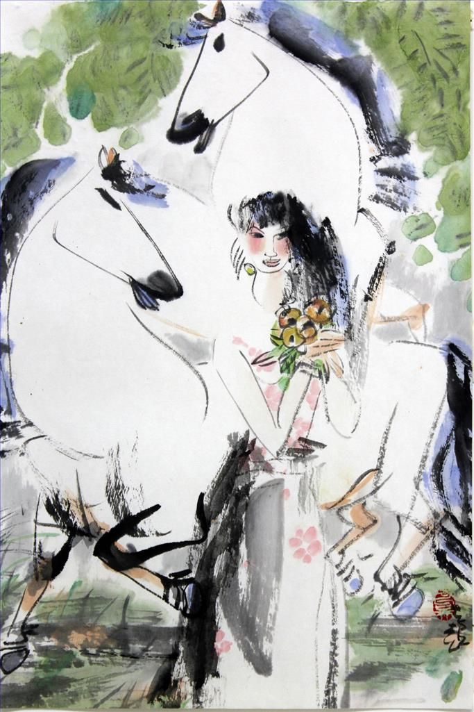 Yu Shichao's Contemporary Chinese Painting - Horse 2