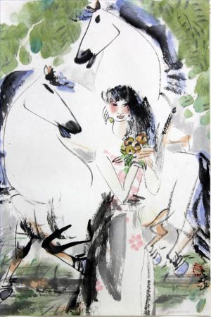 Contemporary Artwork by Yu Shichao - Horse 2