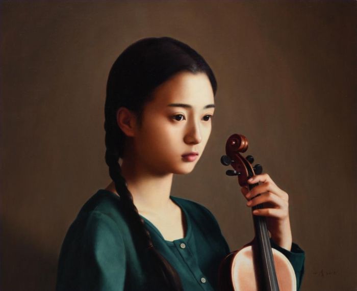Yue Xiaoqing's Contemporary Oil Painting - What Date Is Today