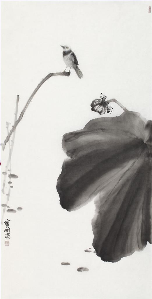 Zeng Baogang's Contemporary Chinese Painting - Have Fun Bird