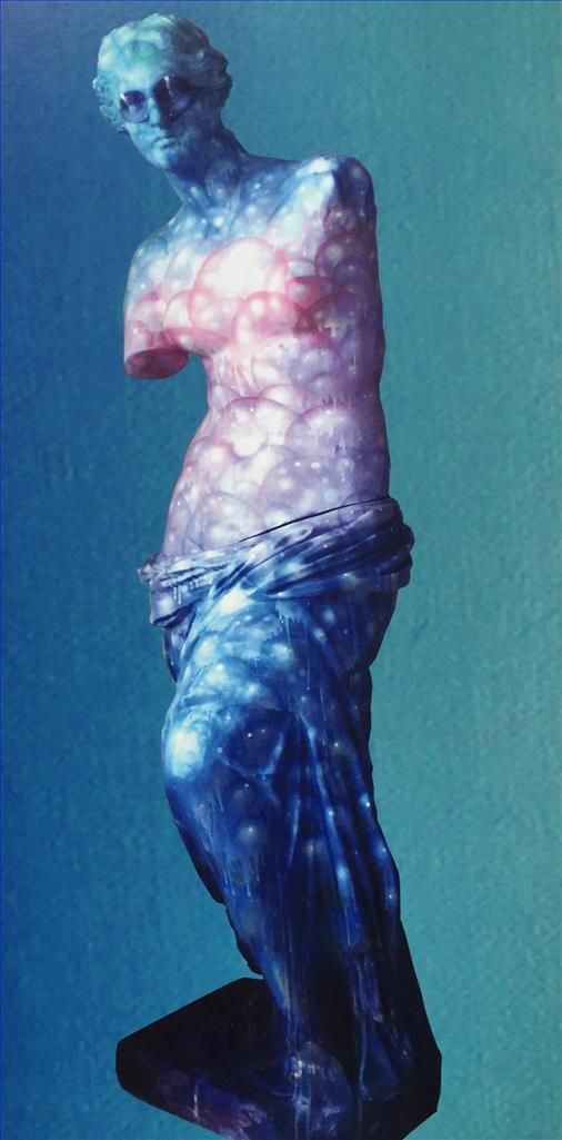 Zeng Hao's Contemporary Oil Painting - Bubble Venus
