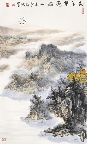 Contemporary Artwork by Zhang Jianbo - On The Mountain Top