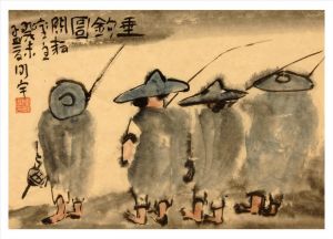 Contemporary Chinese Painting - Go Angling 2