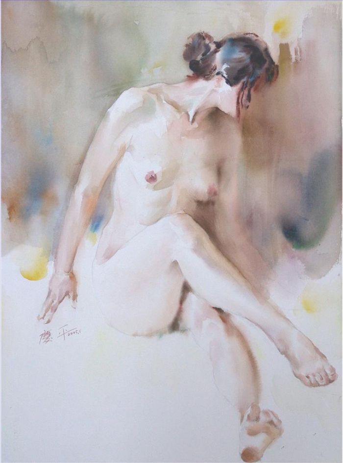 Zhang Qingping's Contemporary Various Paintings - Nude 2